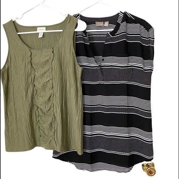Chico’s bundle Two blouses size 0/1 - Picture 1 of 9